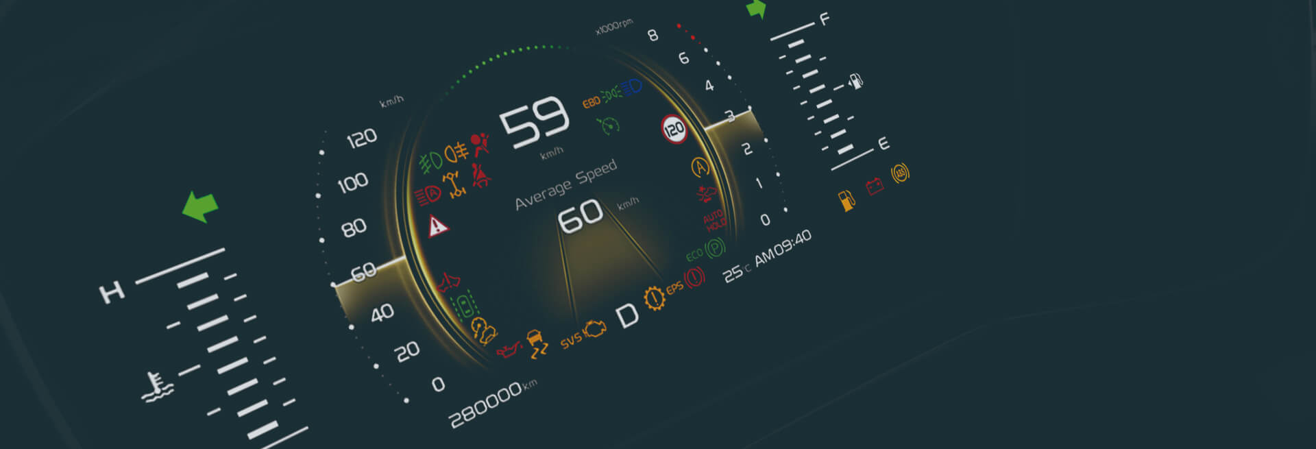 Цифровая панель приборов с дисплеем 7': - 2